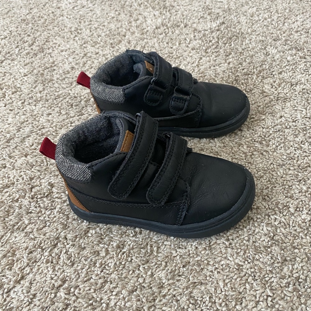 Cat & Jack toddler boy black velcro shoes size 7
